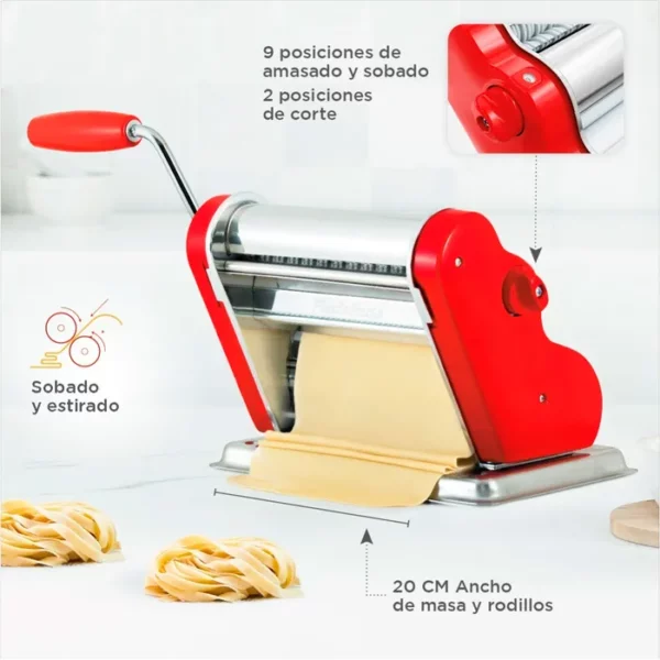 Máquina Pastalinda Clásica 200 Roja - Image 3