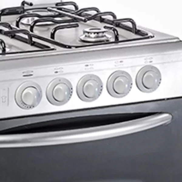 Cocina DOMEC Apolo CXAV 4 hornallas Multigas 58L Acero Inoxidable - Image 2