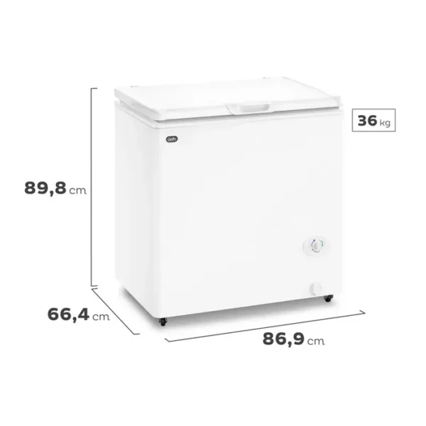 Freezer Horizontal Gafa Inverter 205L Blanco FGHI200B-M - Image 3