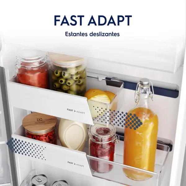 Heladera Electrolux con Freezer Efficient con Autosense Plateada - Image 4