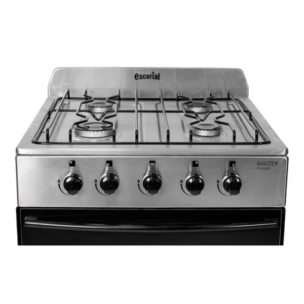 Cocina Escorial Master Classic 4 Hornallas a Gas Acero Inoxidable - Image 3