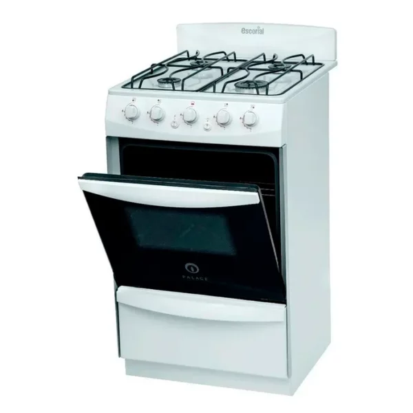 Cocina Escorial Palace Cristal 50L 4 Hornallas a Gas Natural Blanca - Image 2
