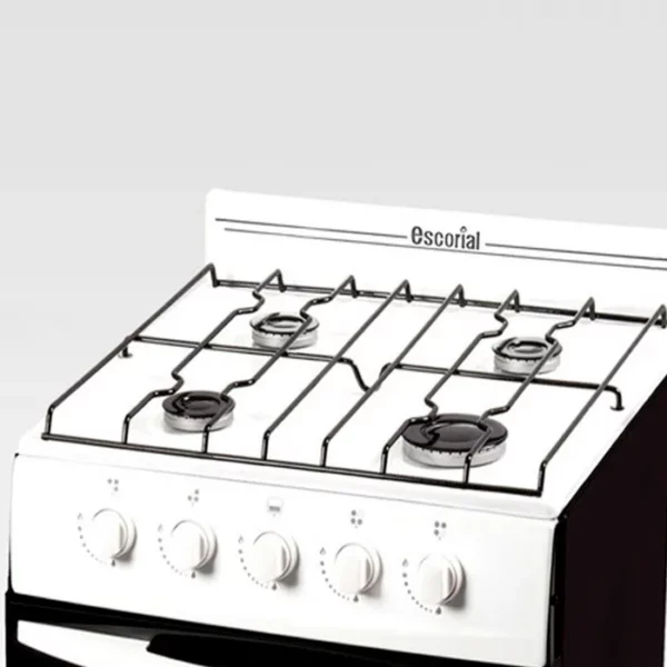 Cocina Escorial Palace Cristal 50L 4 Hornallas a Gas Natural Blanca - Image 3