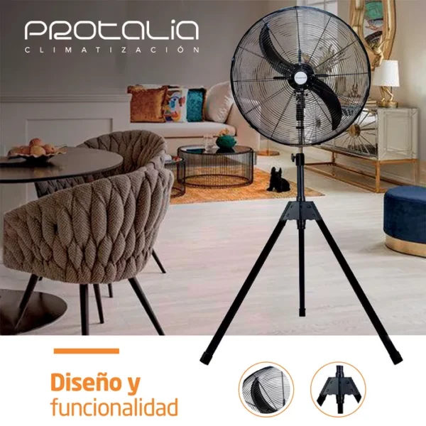 Ventilador de pared Protalia V26W Palas Metálicas 16cm diámetro - Image 4