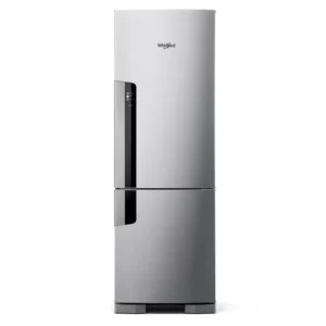 Heladera Whirlpool Inverter Bottom Mount 397L Gris Oscuro