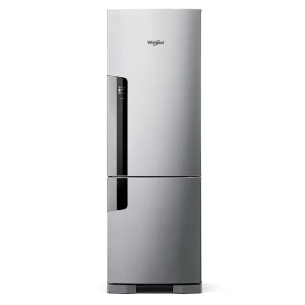 Heladera Whirlpool Inverter Bottom Mount 397L Gris Oscuro