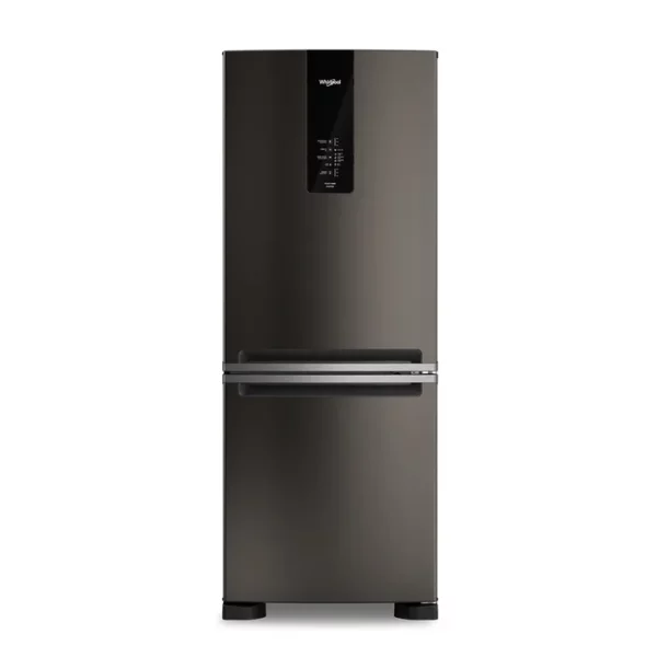 Heladera Whirlpool No Frost Inverter 449L Bottom Freezer Negra WRE57CE